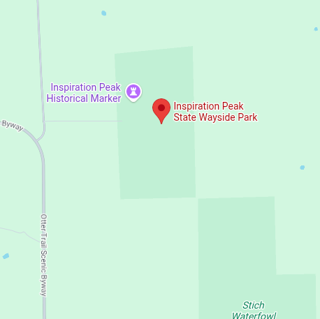 Trailhead map preview for Inspiration Peak State Wayside