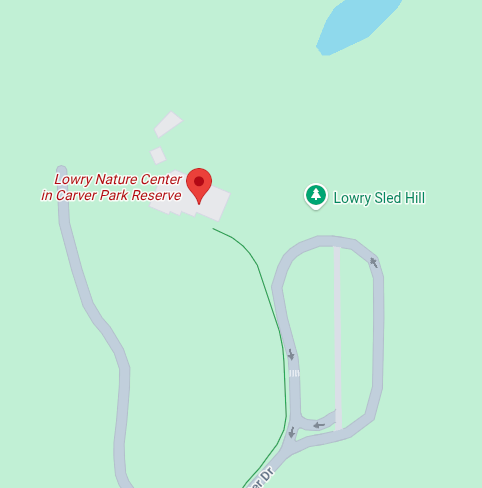 Trailhead map preview for Lowry Nature Center Trails