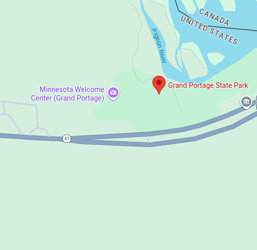 Trailhead map preview for Grand Portage State Park