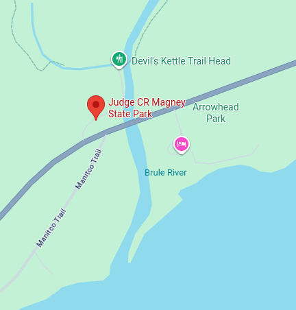 Trailhead map preview for Judge Magney State Park