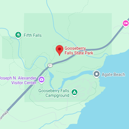 Trailhead map preview for Gooseberry Falls / Split Rock