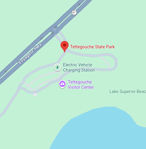 Trailhead map preview for Tettegouche State Park